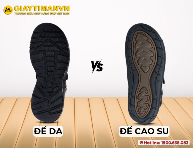 Cách nhận biết giày đế da và đế cao su dễ dàng