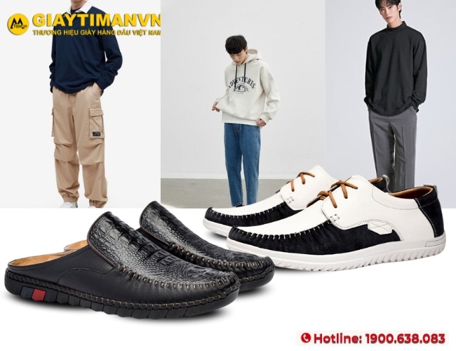 Style trẻ trung với giày phối đồ mùa hè nam
