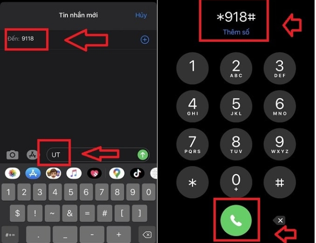 Cách ứng tiền Viettel qua tin nhắn tổng đài 9118