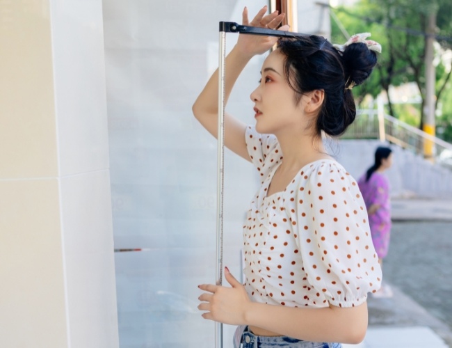 Đo áo theo chiều cao và cân nặng