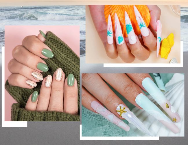 Mẫu nails đi biển