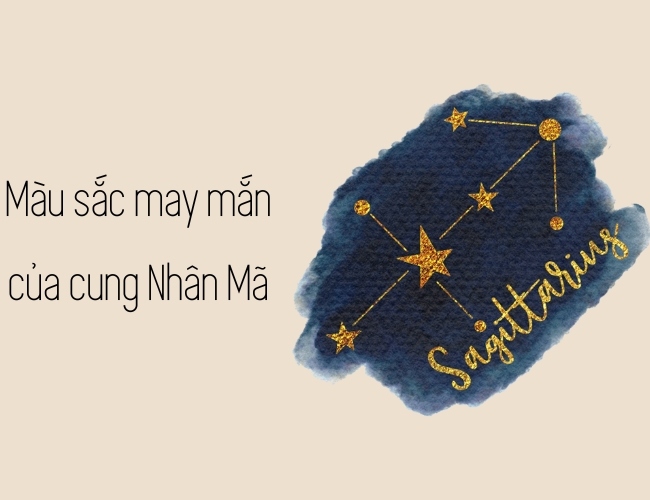 Màu sắc may mắn của cung Nhân Mã
