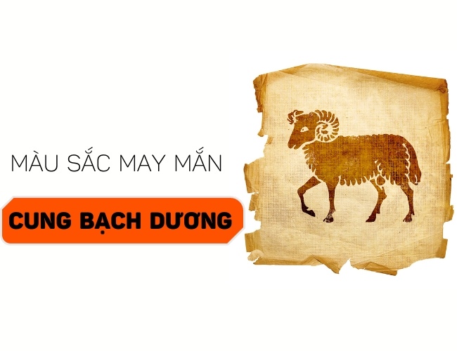Màu sắc may mắn của Bạch Dương