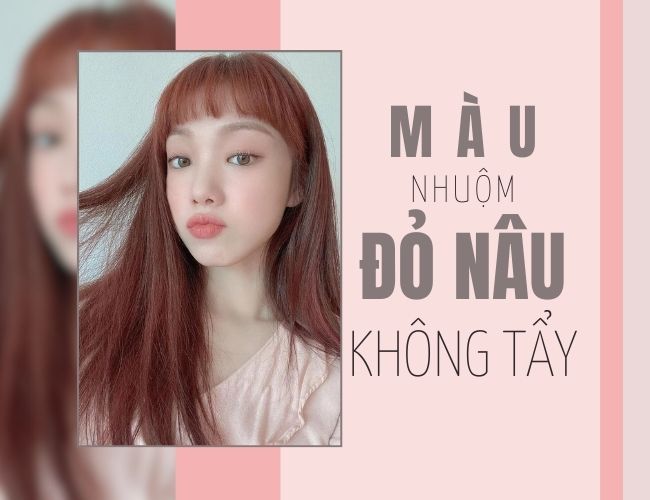 Màu tóc đỏ nâu