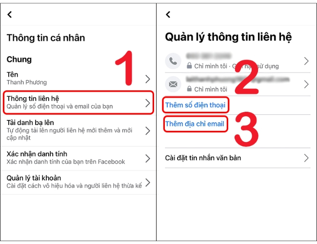 Tài khoản Facebook bị mất số điện thoại đăng ký