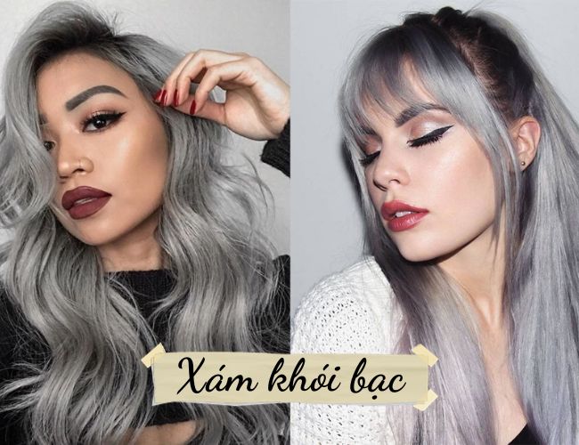 Tóc màu xám khói bạc