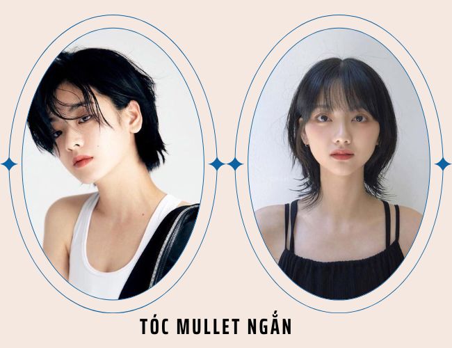 Tóc mullet nữ ngắn