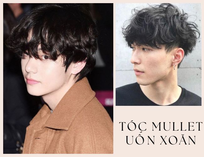 Tóc mullet uốn xoăn