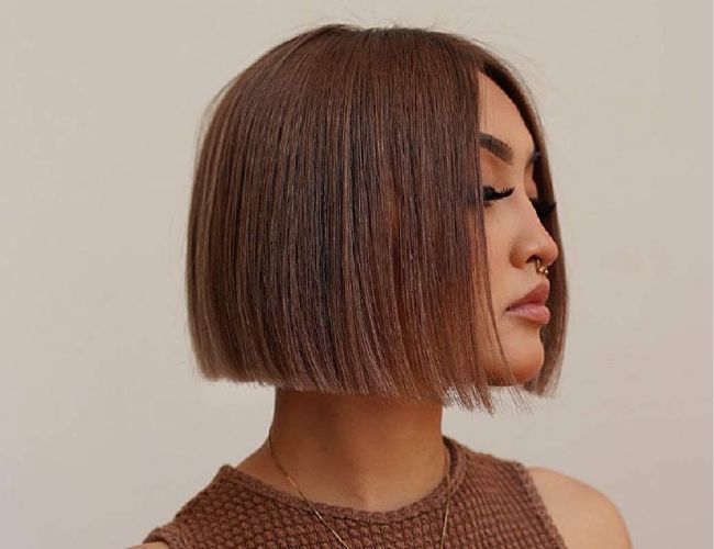 Tóc ngắn duỗi thẳng