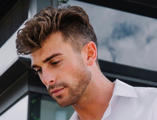 Tóc Short Quiff uốn