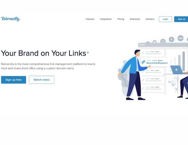 Trang web rút gọn link Rebrandly.com