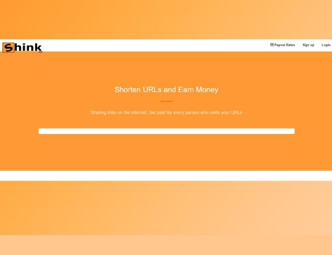 Rút gọn link với trang web Shink.me