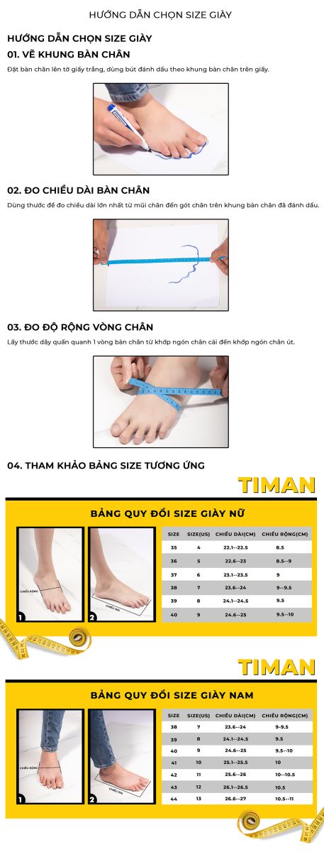 Hướng dẫn chọn size
