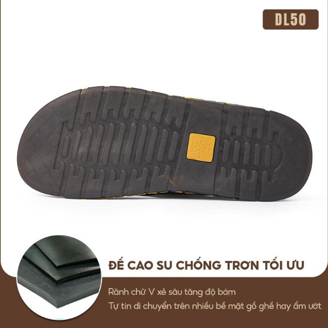 Dép xỏ ngón nam DL50 chống trơn tốt