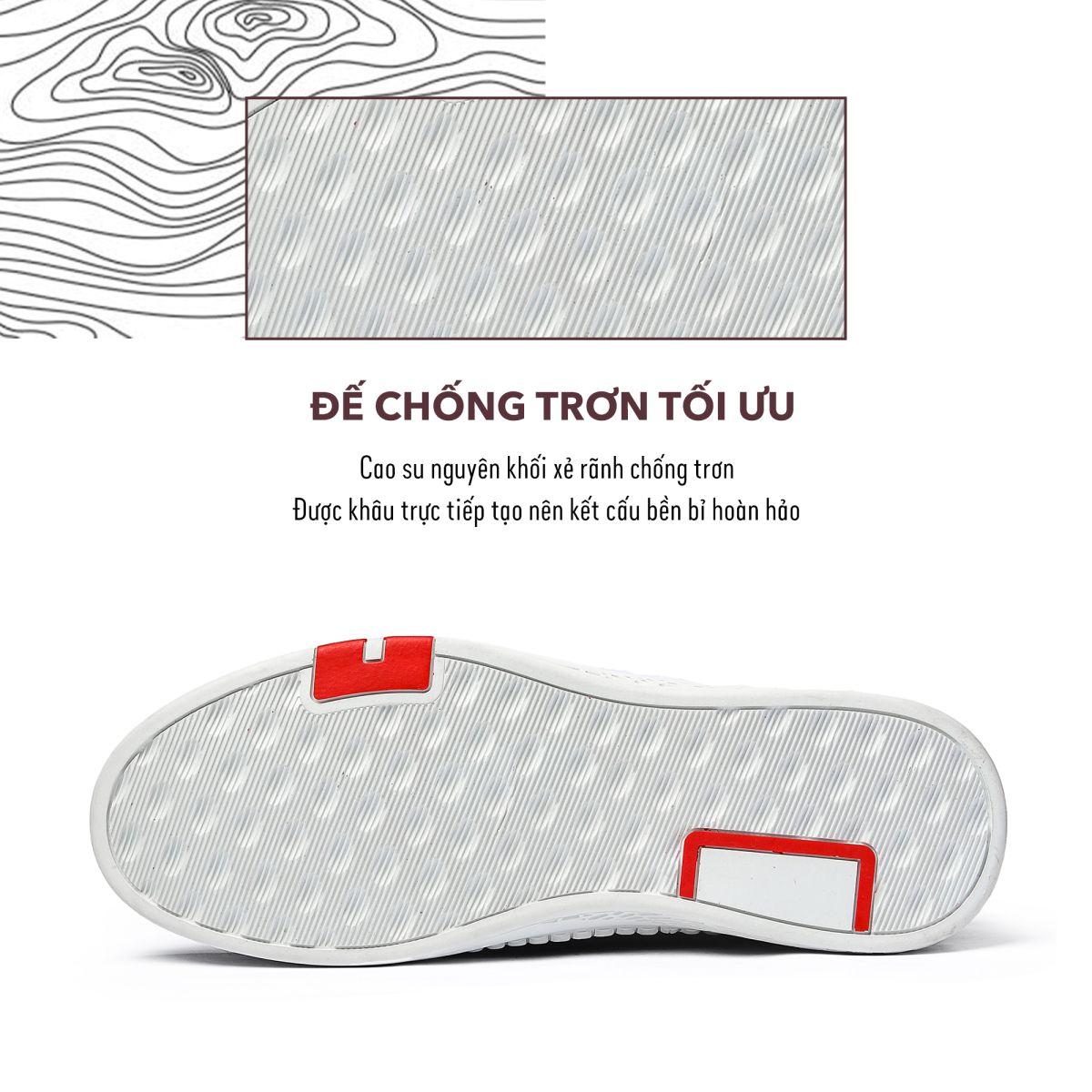 Giày lười da nam NG77 đế giày bám đường tốt