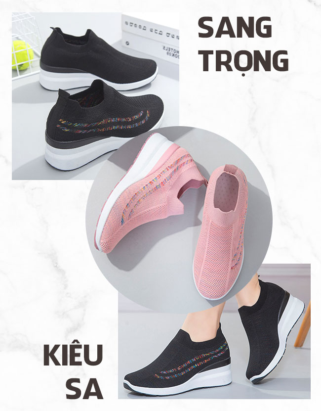 Giày lười vải nữ BN45 trẻ trung
