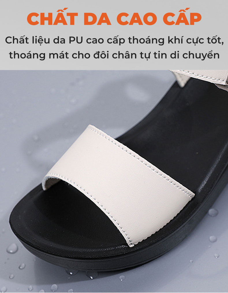 Giày sandal nữ TM-XN528 chất da cao cấp