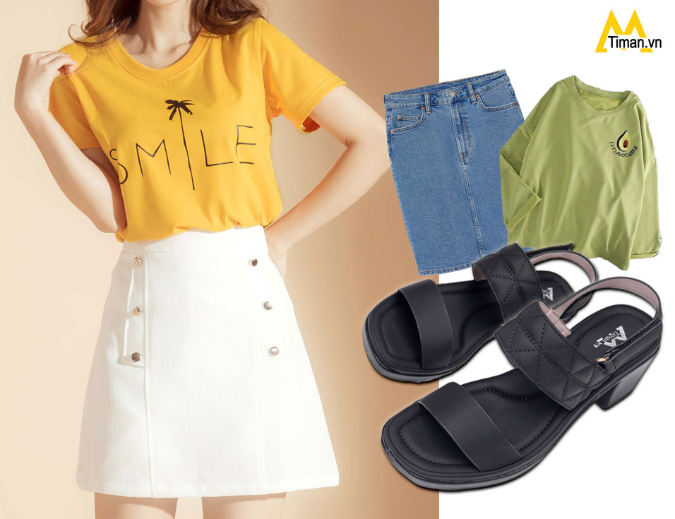 Giày sandal nữ TM-XS46 dễ dàng phối đồ