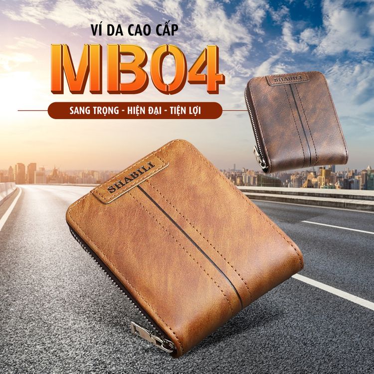 Ví da nam MB04 thời trang và hiện đại
