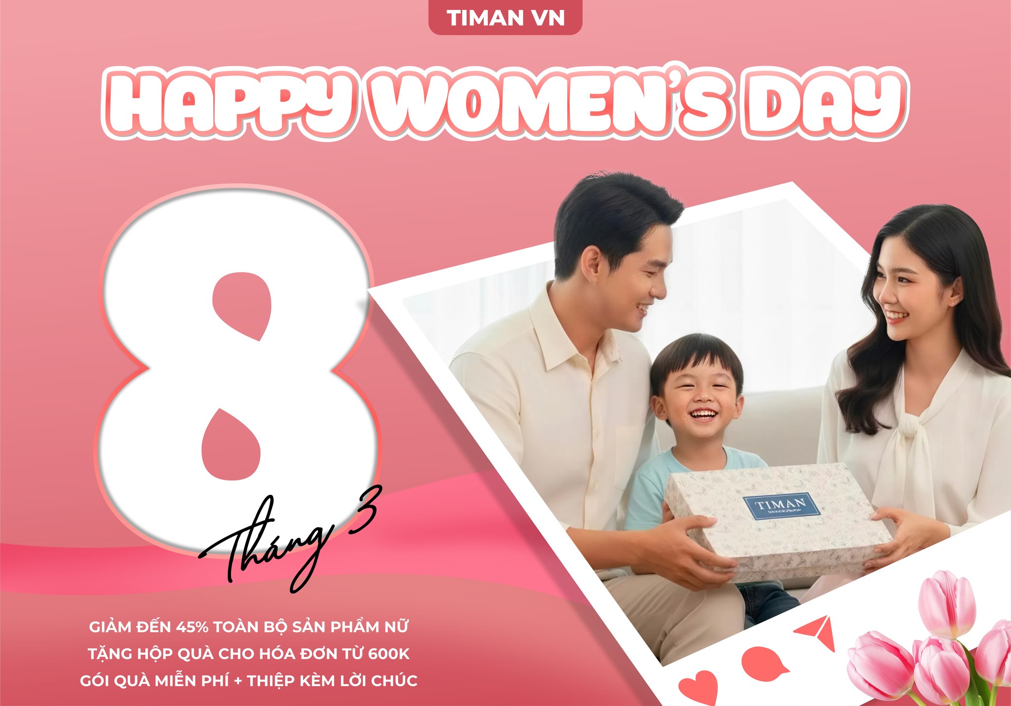 Chào đón Ngày Quốc Tế Phụ Nữ 8/3 cùng SALE UP TO 45% tại 1wbet