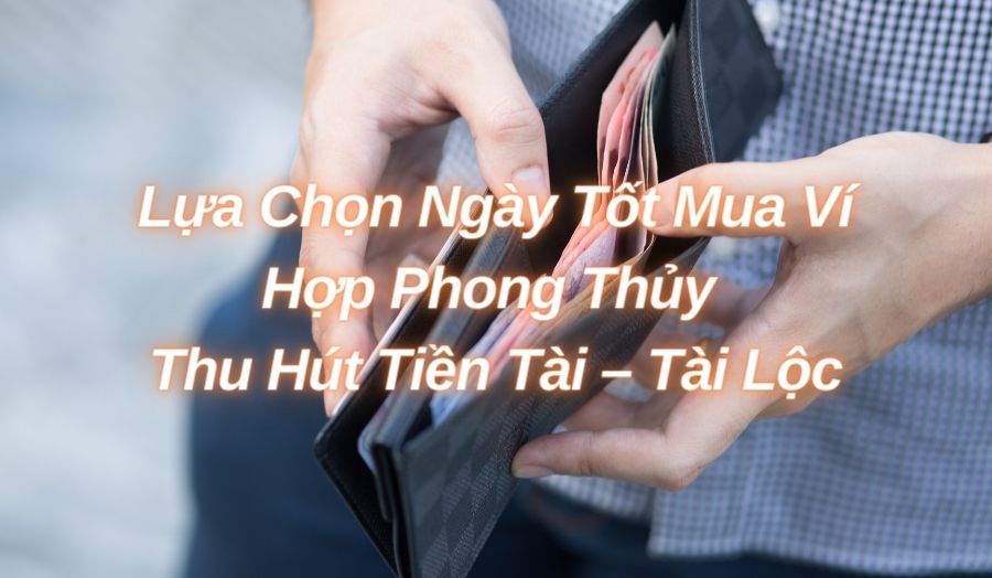 Chọn ngày tốt mua ví cải thiện vận may tài lộc