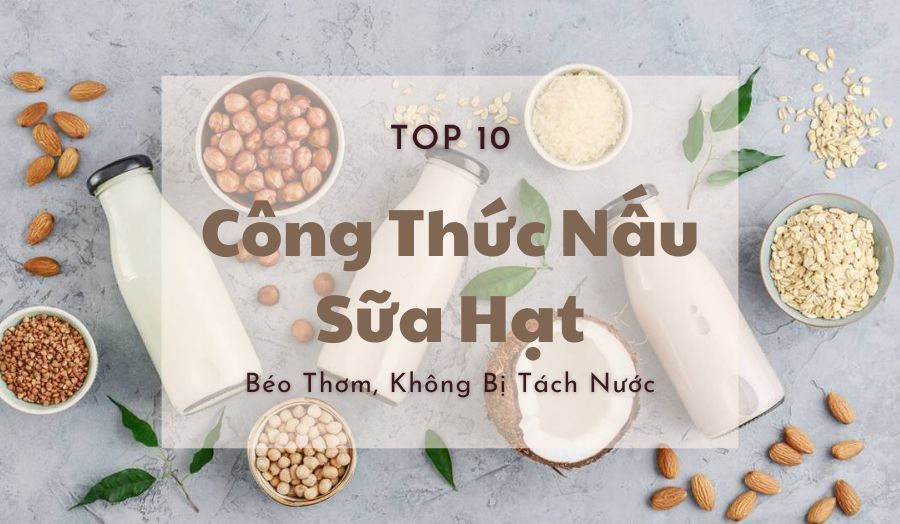 10 Cách Làm Sữa Hạt Béo Thơm Không Bị Tách Nước
